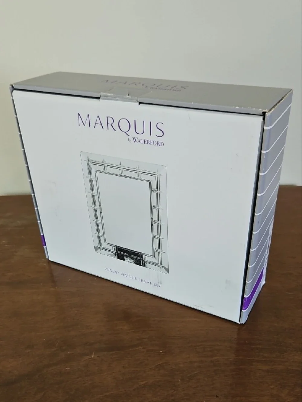 Marquis by Waterford Crosby Crystal 5x7 Picture Frame - Retired Pattern NIB